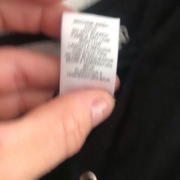 Love Tree sz Large black white rayon romper - Picture 4 of 11